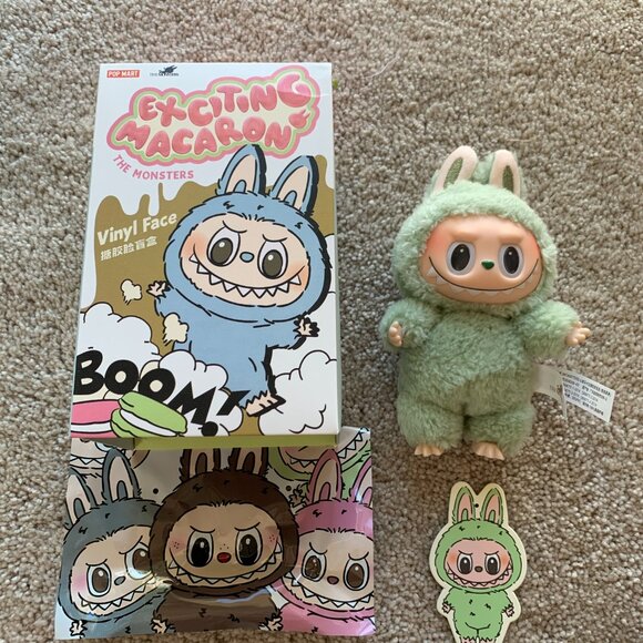 Labubu The Monsters Exciting Macaron GreenGrape - Picture 2 of 9